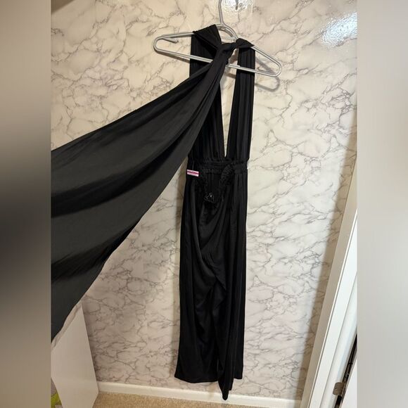 NEW Diarrablu Umy Wrap Jumpsuit Convertible Black Size L - Picture 7 of 11